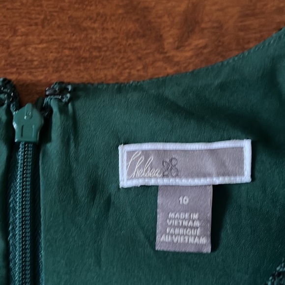 NWT Chelsea28 Ruffle Detail Plaid Sheath Dress Size 10 - Picture 15 of 16